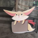 A fox cutout